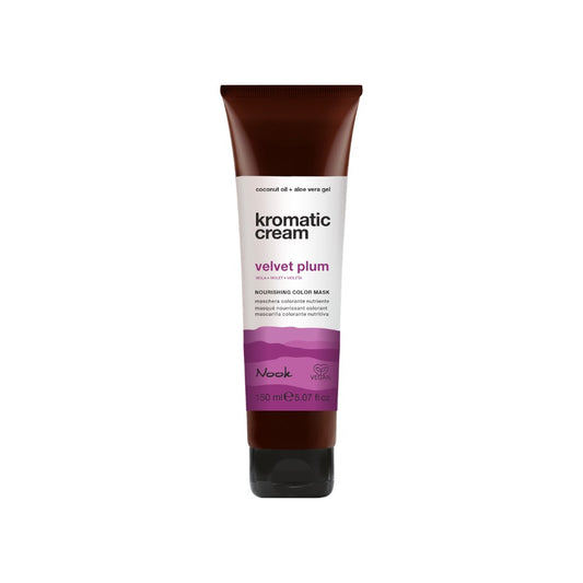Nook Kromatic Cream Velvet Plum Yoğun Mor Ton Yapıcı Işıltı Veren Saç Maskesi 150ml