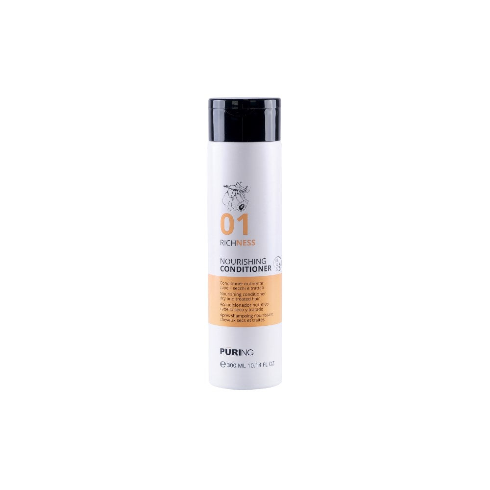 PURING 01 Richness Kuru Yıpranmış Saçlar için Avokado,İpek Proteini Besleyici Onarıcı Saç Kremi 300ml